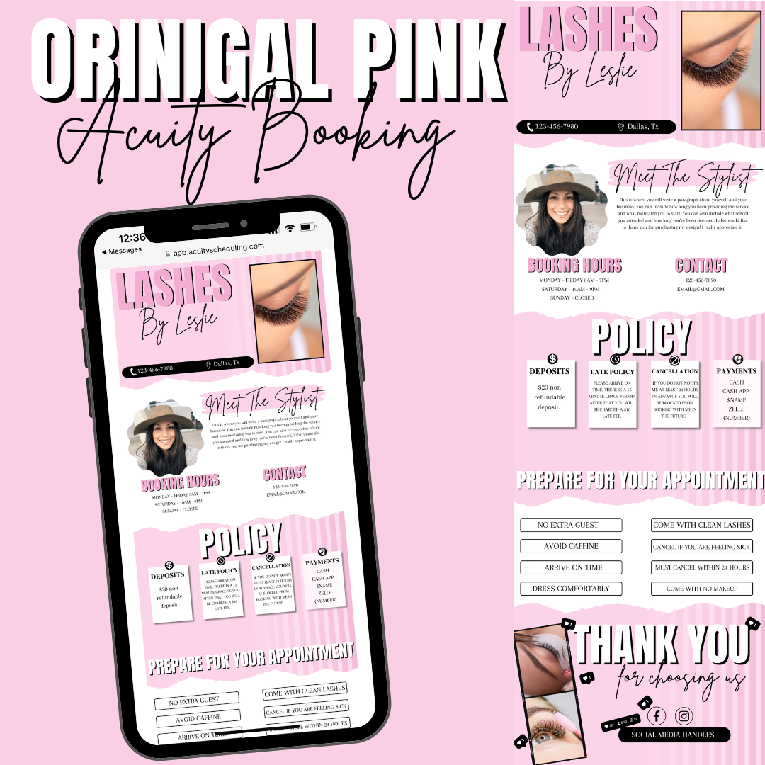 Original Pink Acuity Scheduling