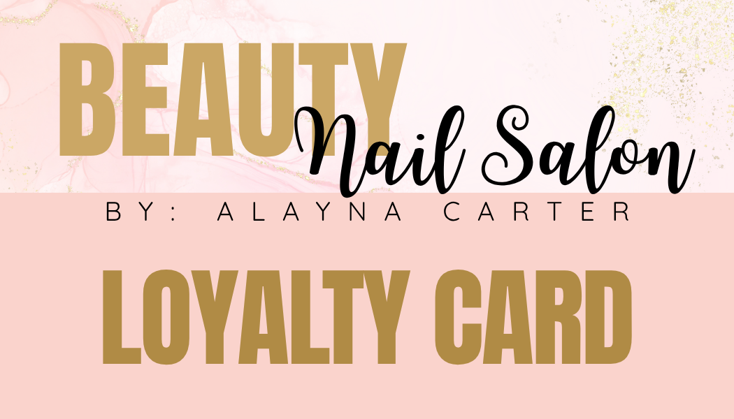 Pink Marble Loyalty Cards