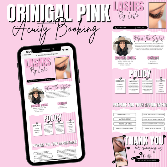 Original Pink Acuity Scheduling